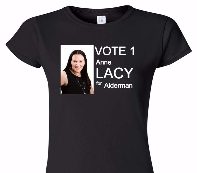Custom Womens Soft Style 100% Cotton Black T-Shirt