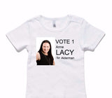 Custom AS Colour White Baby T-Shirt