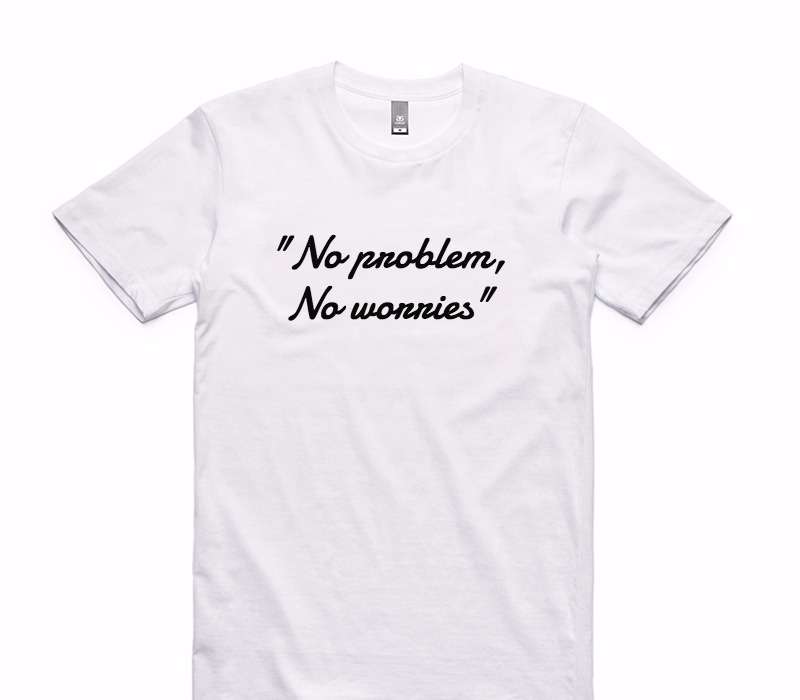 Custom AS Colour 100% Cotton White T-Shirt