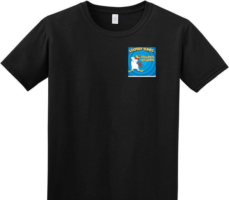 Custom Adult Soft Style 100% Cotton Black T-Shirt