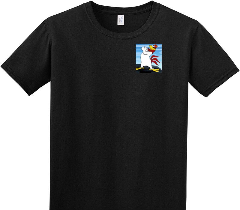 Custom Adult Soft Style 100% Cotton Black T-Shirt