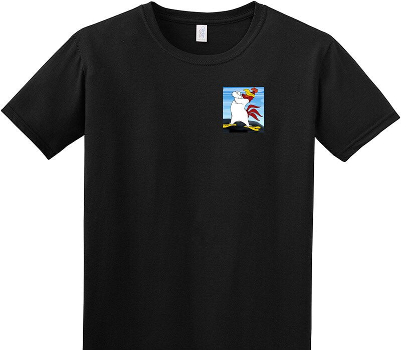 Custom Adult Soft Style 100% Cotton Black T-Shirt