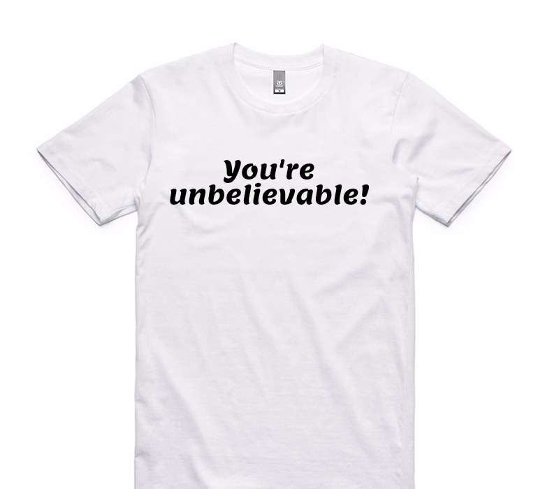 Custom AS Colour 100% Cotton White T-Shirt