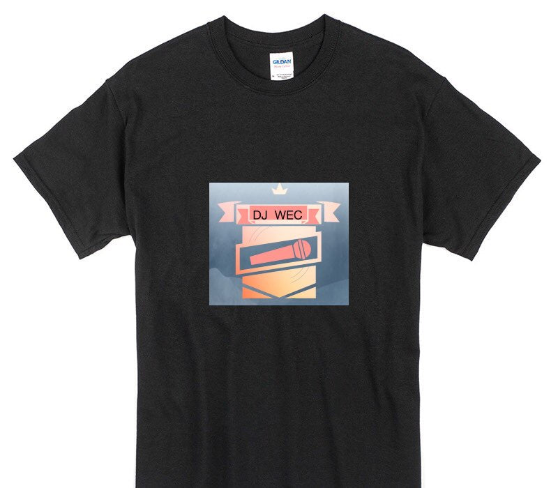 Custom Gildan 100% Cotton Black T-Shirt