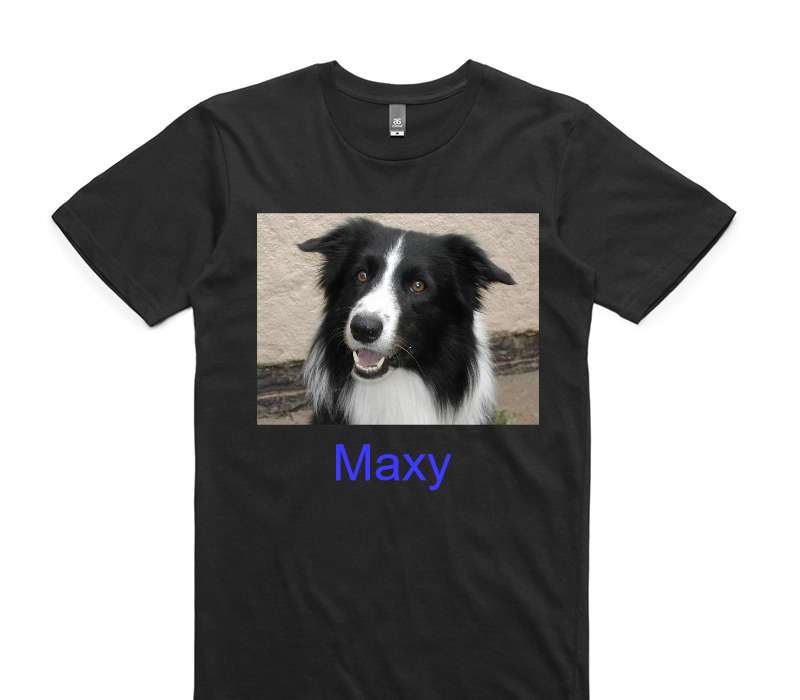 Custom AS Colour 100% Cotton Black T-Shirt