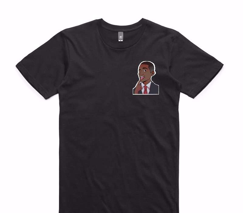 Custom AS Colour 100% Cotton Black T-Shirt