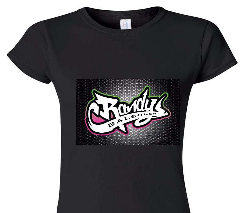 Custom Womens Soft Style 100% Cotton Black T-Shirt