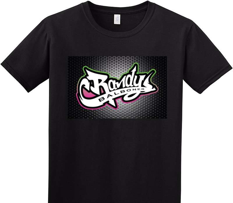 Custom Adult Soft Style 100% Cotton Black T-Shirt