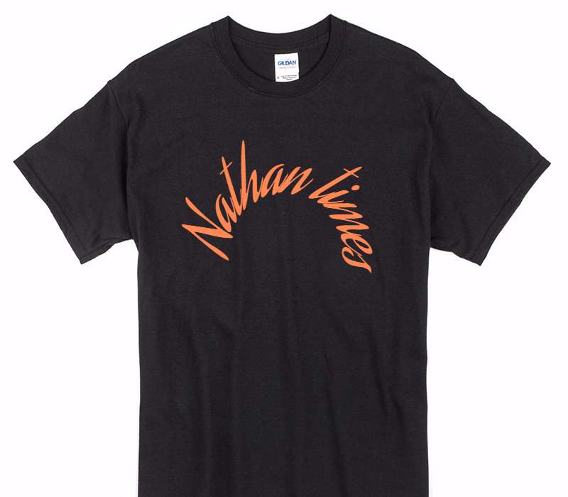 Custom Gildan 100% Cotton Black T-Shirt
