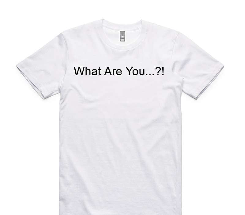 Custom AS Colour 100% Cotton White T-Shirt