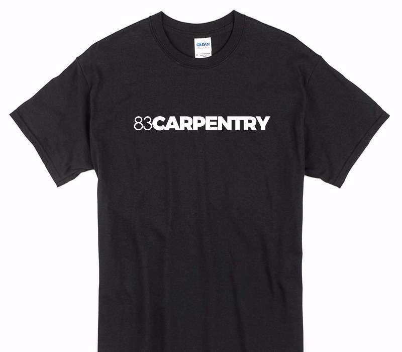 Custom Gildan 100% Cotton Black T-Shirt