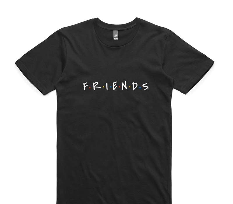 Custom AS Colour 100% Cotton Black T-Shirt