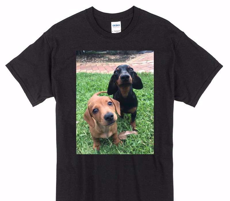 Custom Gildan 100% Cotton Black T-Shirt