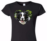 Custom Womens Soft Style 100% Cotton Black T-Shirt