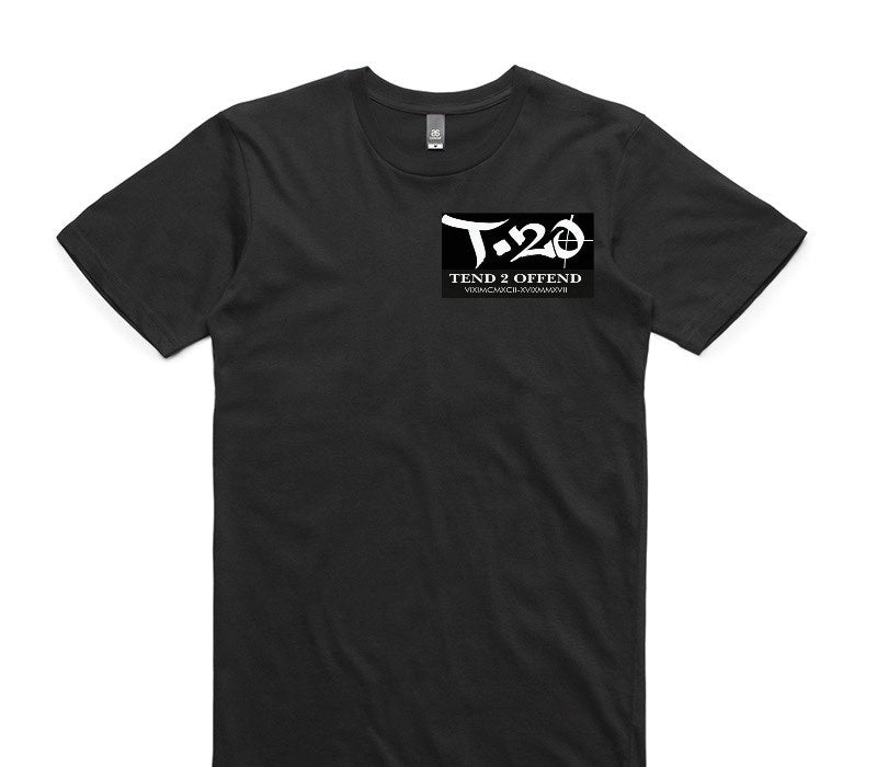 Custom AS Colour 100% Cotton Black T-Shirt