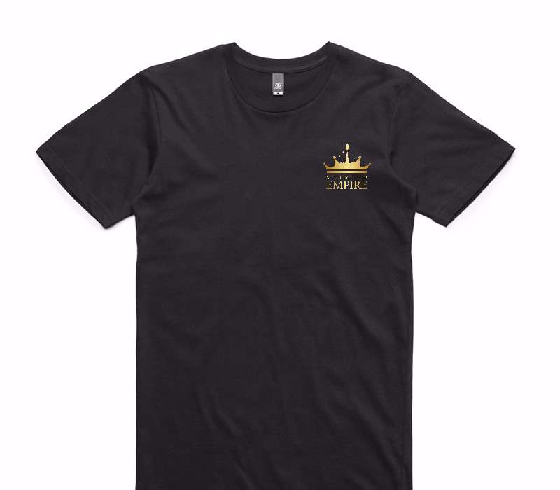 Custom AS Colour 100% Cotton Black T-Shirt