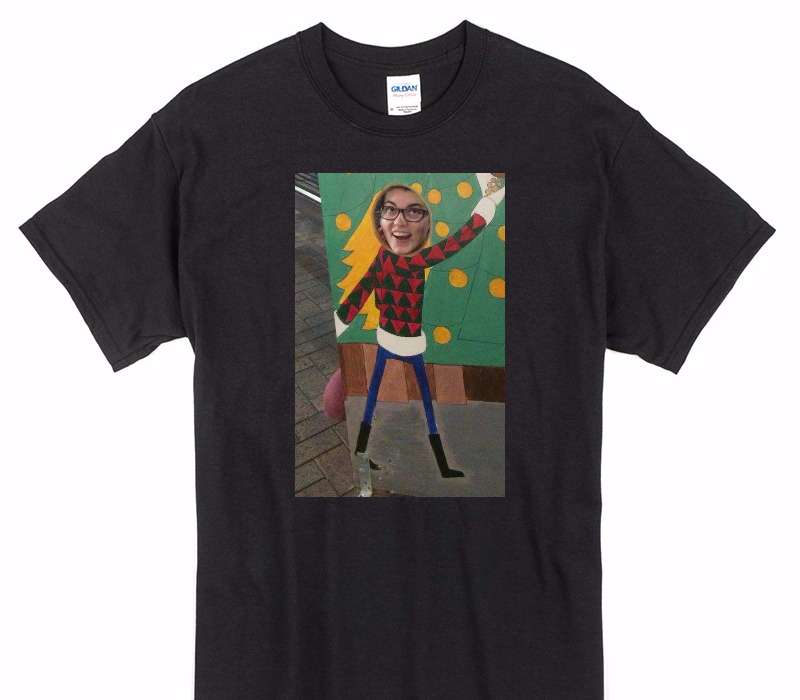 Custom Gildan 100% Cotton Black T-Shirt