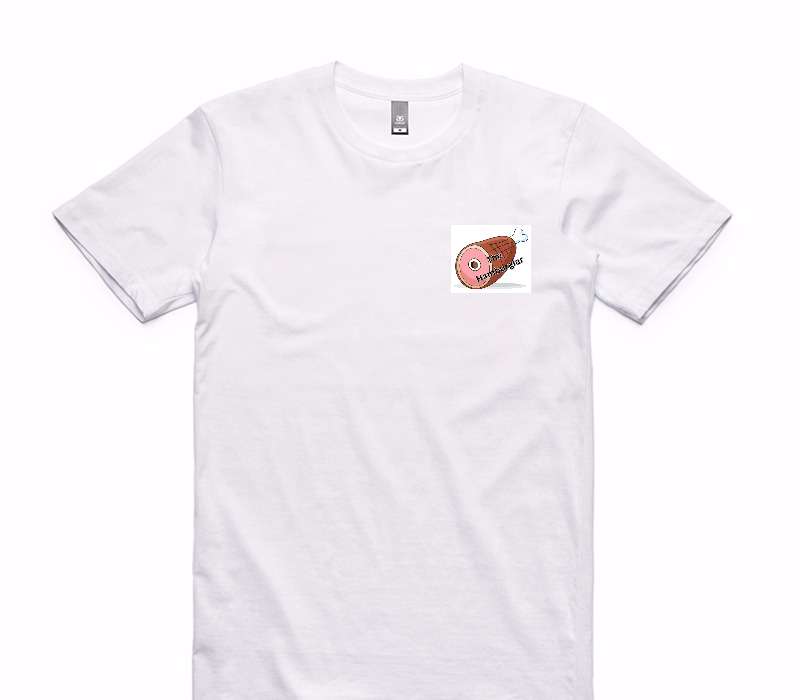 Custom AS Colour 100% Cotton White T-Shirt