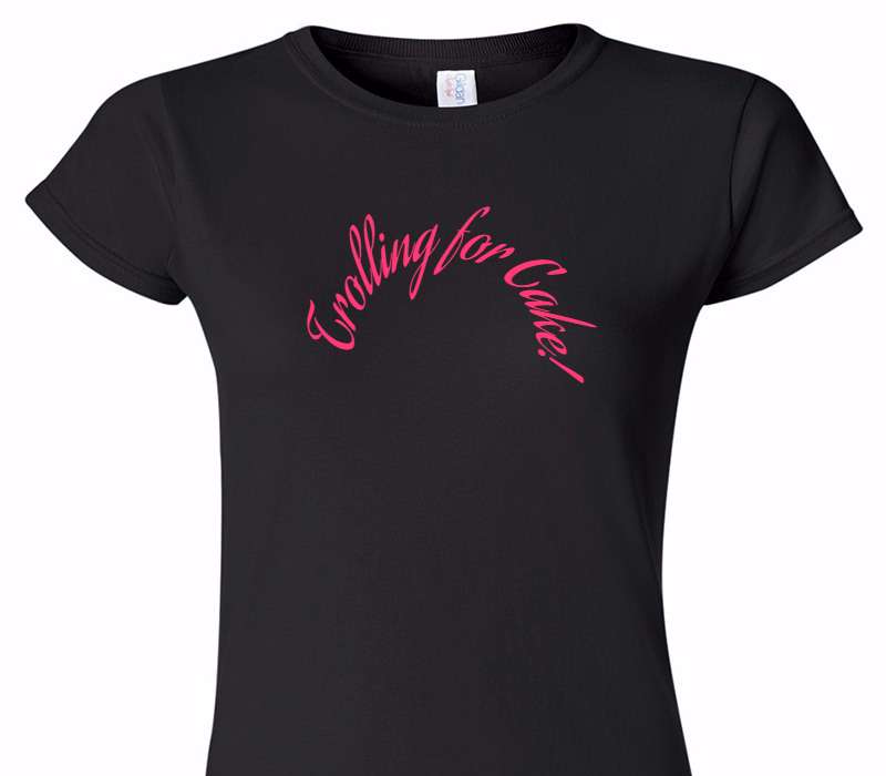 Custom Womens Soft Style 100% Cotton Black T-Shirt