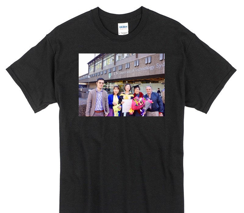 Custom Gildan 100% Cotton Black T-Shirt