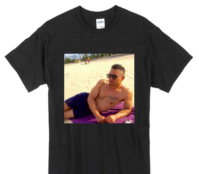 Custom Gildan 100% Cotton Black T-Shirt