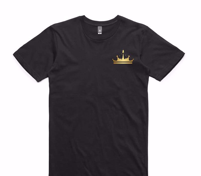 Custom AS Colour 100% Cotton Black T-Shirt