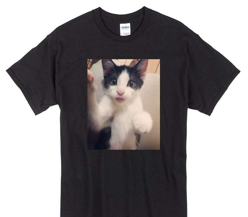 Custom Gildan 100% Cotton Black T-Shirt