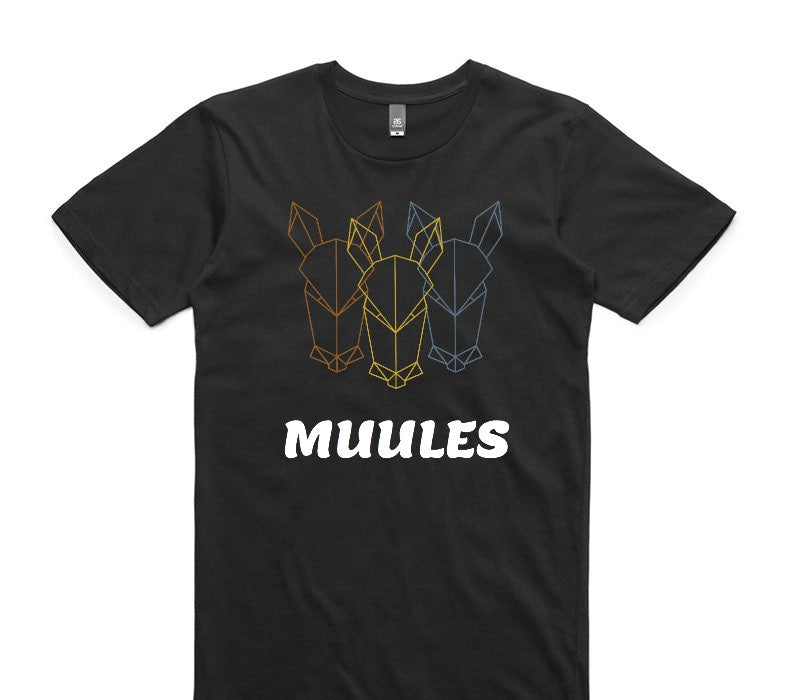 Custom AS Colour 100% Cotton Black T-Shirt
