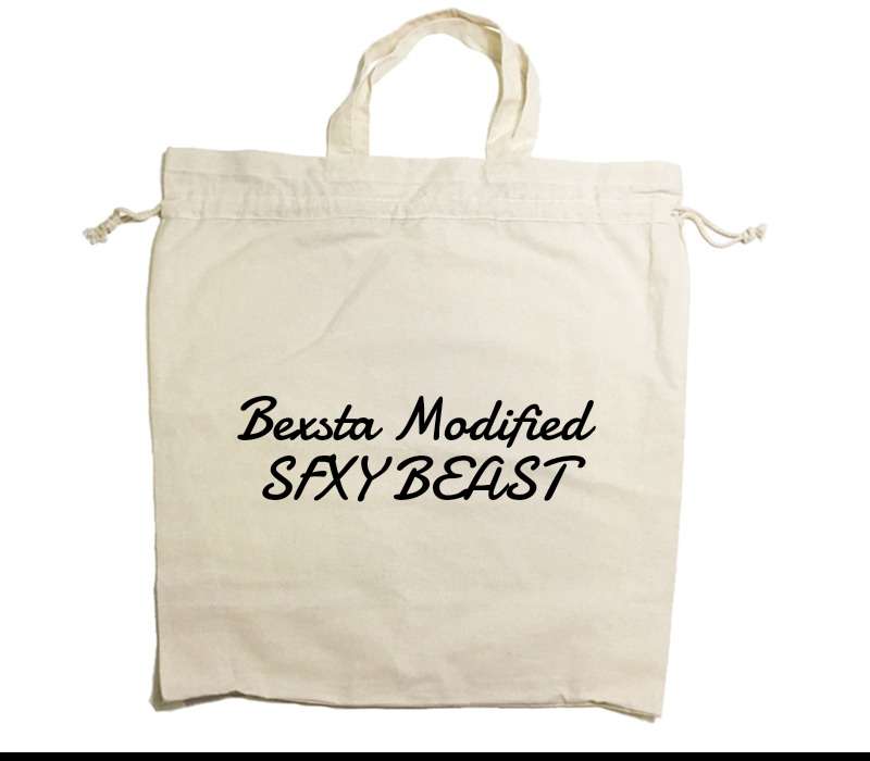 Custom Drawstring Tote Bag Cotton Calico