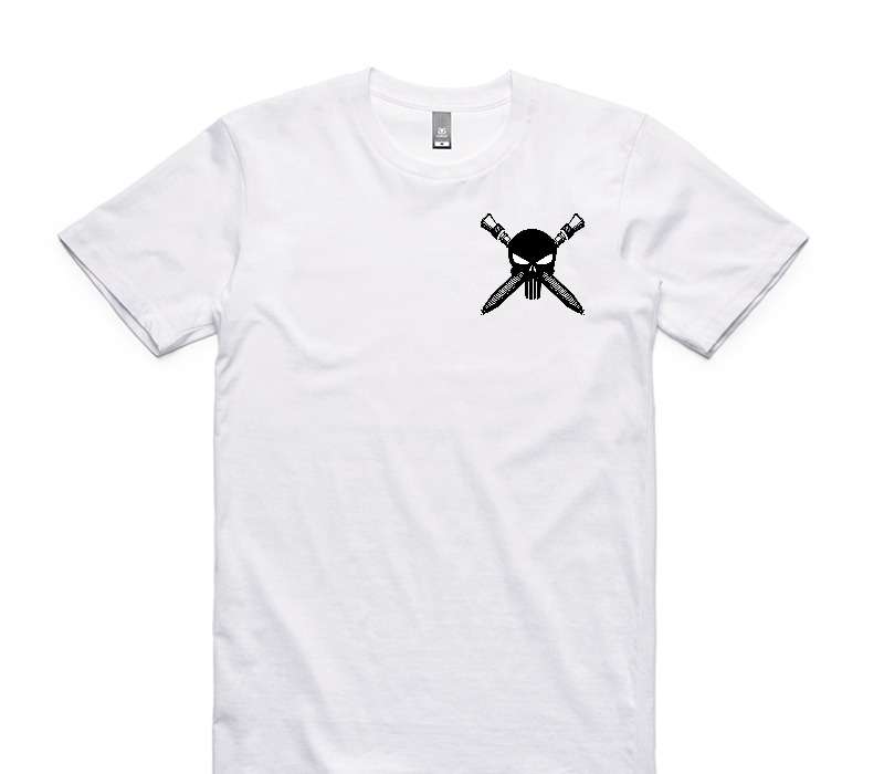 Custom AS Colour 100% Cotton White T-Shirt