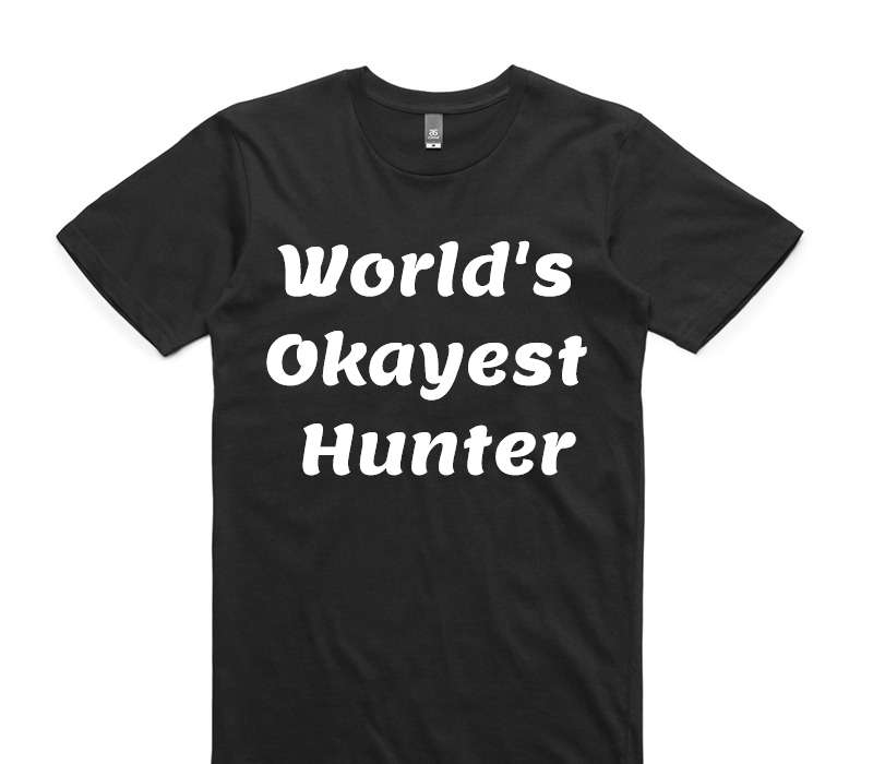 Custom AS Colour 100% Cotton Black T-Shirt