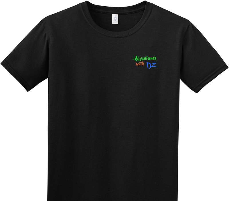 Custom Adult Soft Style 100% Cotton Black T-Shirt