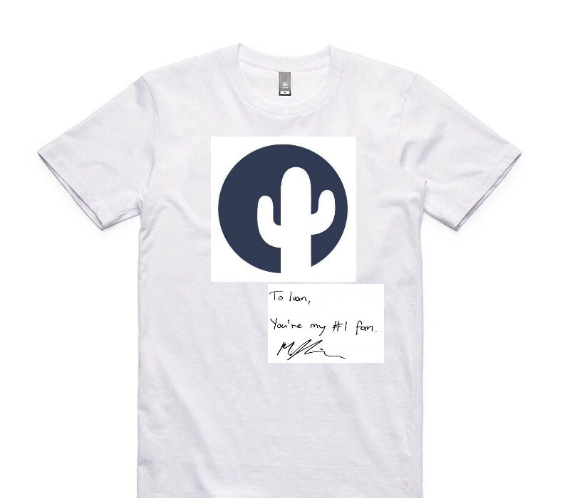 Custom AS Colour 100% Cotton White T-Shirt