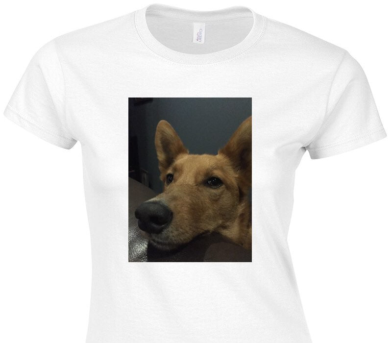 Custom Womens Soft Style 100% Cotton White T-Shirt