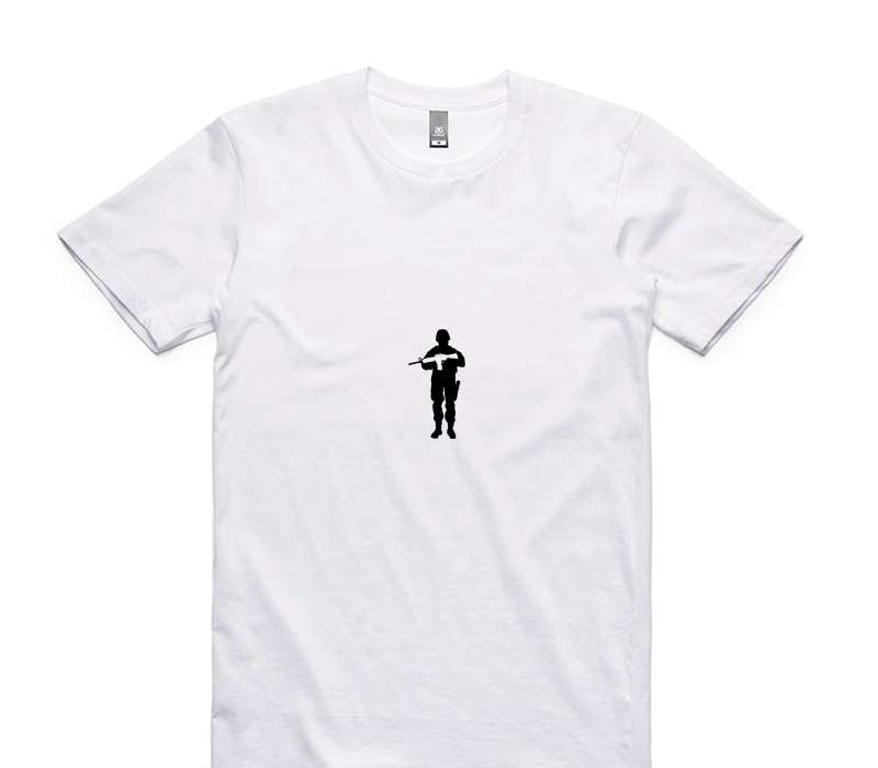 Custom AS Colour 100% Cotton White T-Shirt
