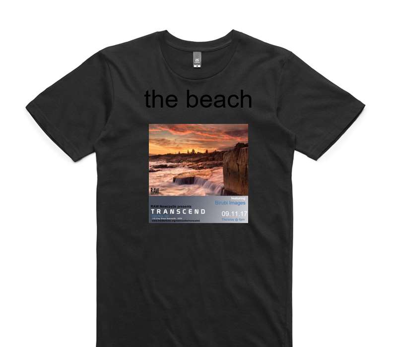 Custom AS Colour 100% Cotton Black T-Shirt