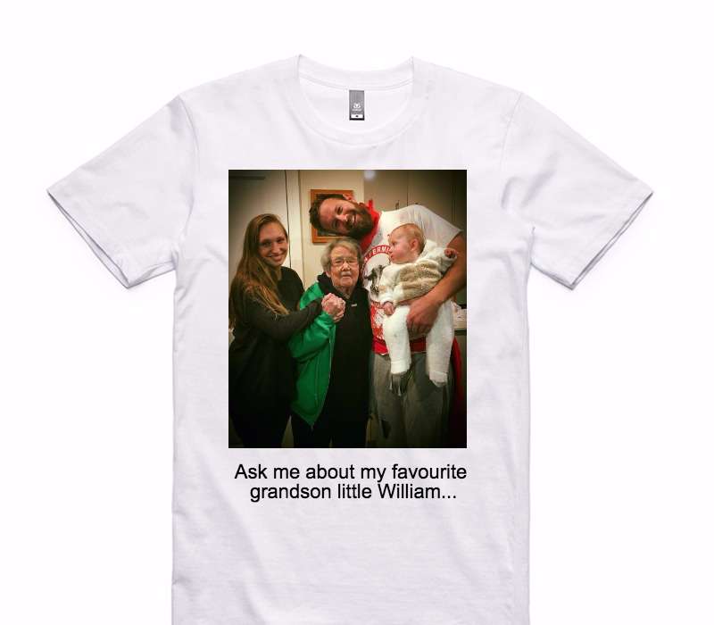 Custom AS Colour 100% Cotton White T-Shirt