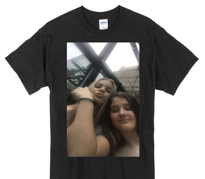 Custom Gildan 100% Cotton Black T-Shirt