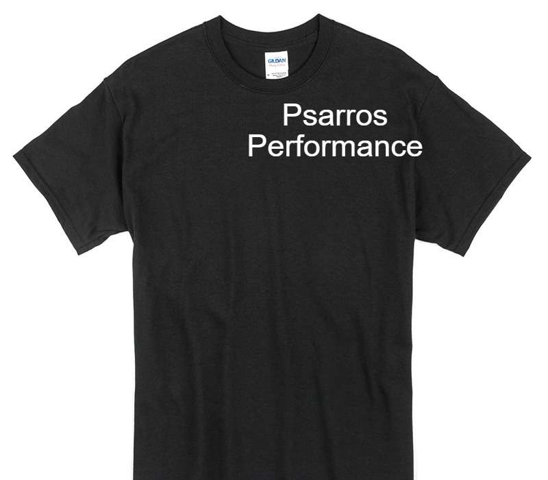 Custom Gildan 100% Cotton Black T-Shirt