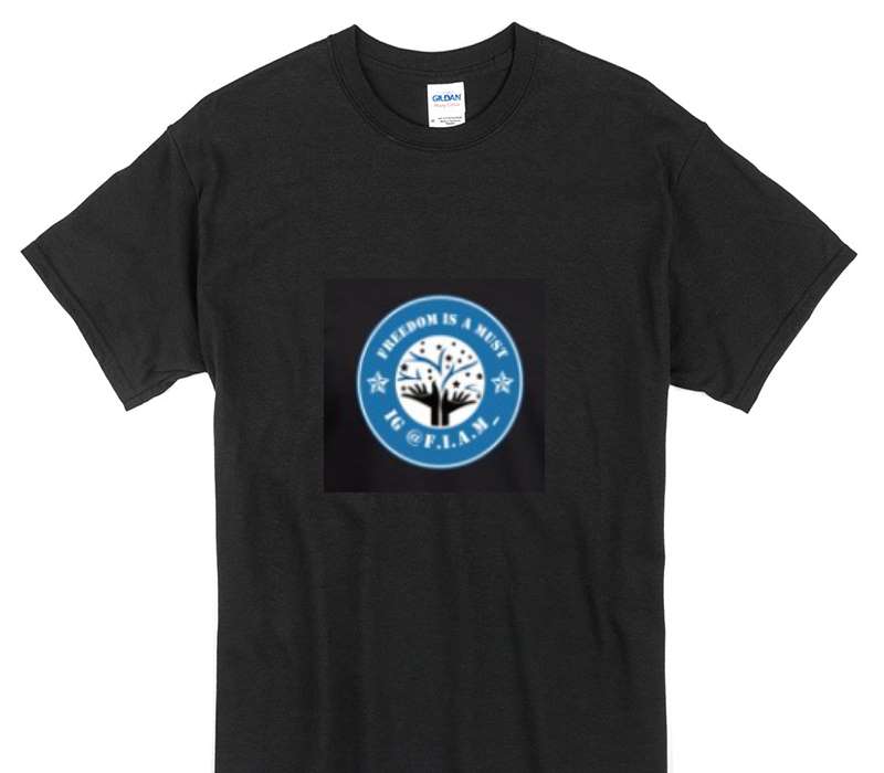 Custom Gildan 100% Cotton Black T-Shirt
