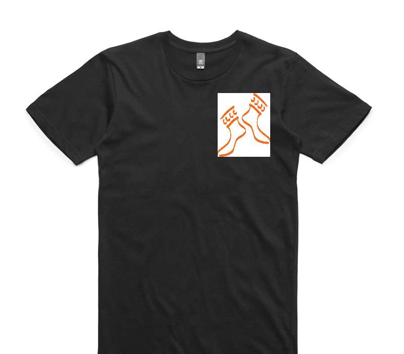 Custom AS Colour 100% Cotton Black T-Shirt
