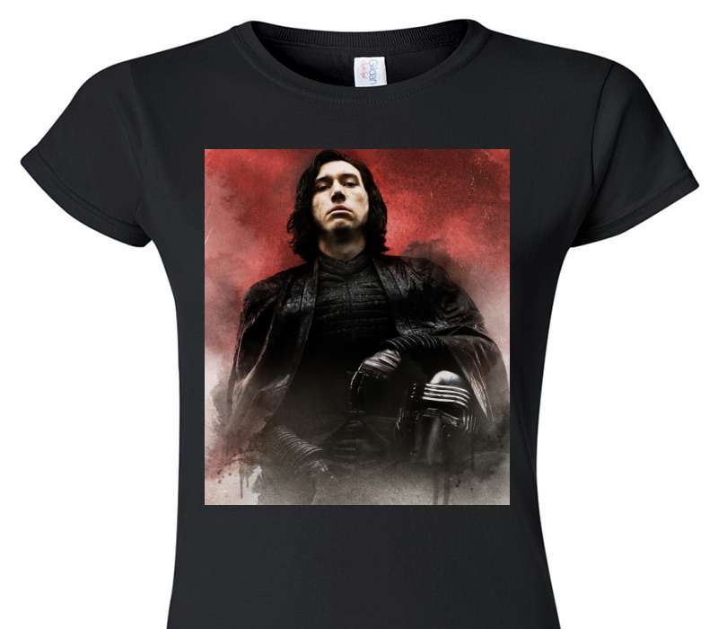 Custom Womens Soft Style 100% Cotton Black T-Shirt
