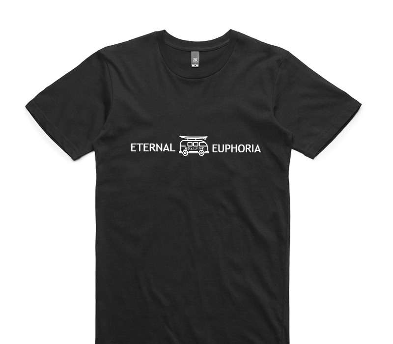 Custom AS Colour 100% Cotton Black T-Shirt