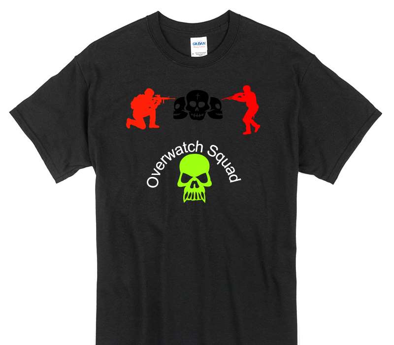 Custom Gildan 100% Cotton Black T-Shirt