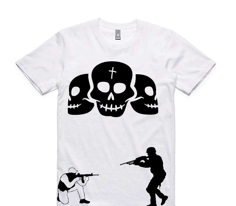 Custom AS Colour 100% Cotton White T-Shirt