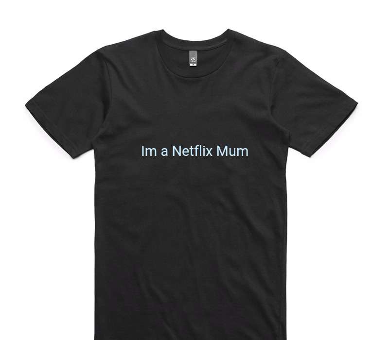 Custom AS Colour 100% Cotton Black T-Shirt