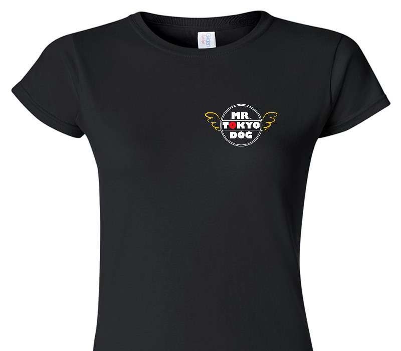 Custom Womens Soft Style 100% Cotton Black T-Shirt