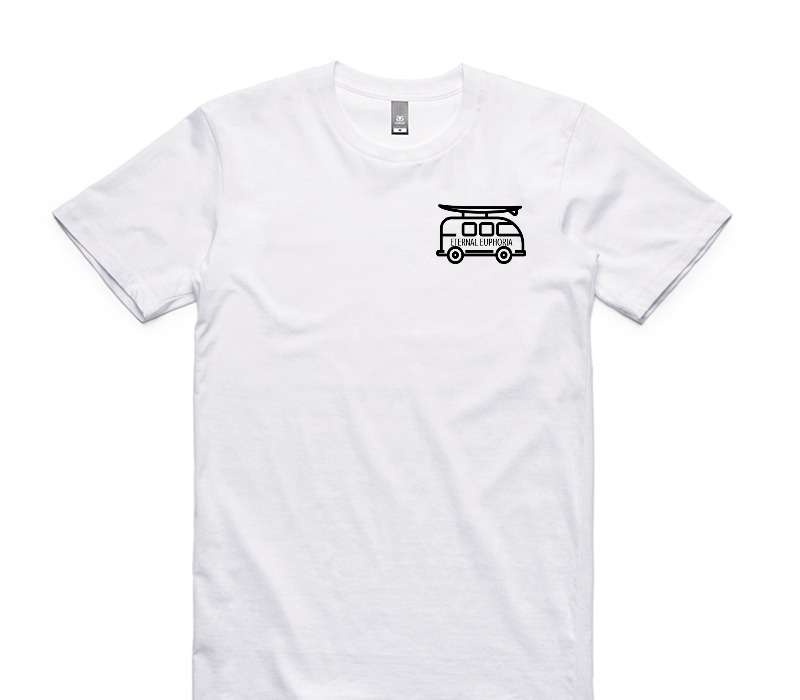 Custom AS Colour 100% Cotton White T-Shirt