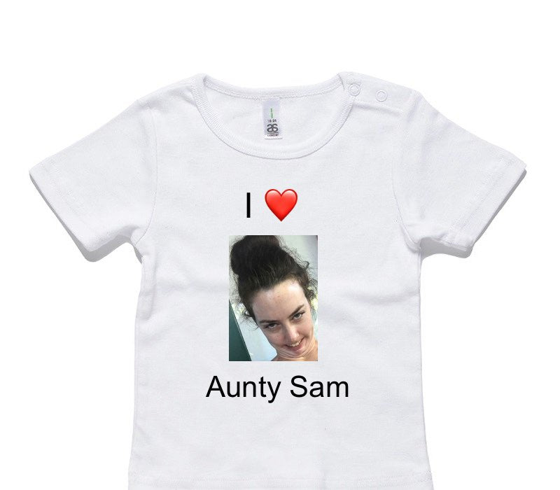 Custom AS Colour White Baby T-Shirt