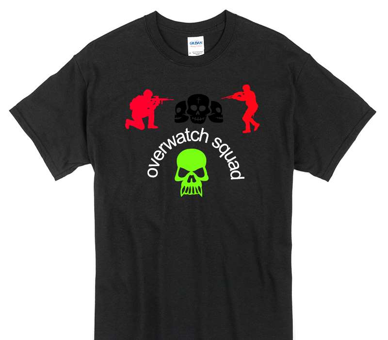 Custom Gildan 100% Cotton Black T-Shirt